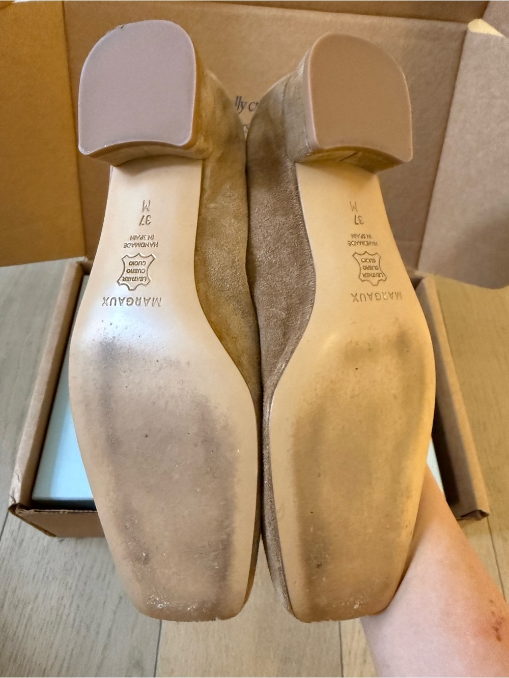 Margaux Ada Flat Biscotti Suede - Picture 4 of 5